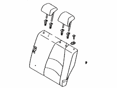 Toyota 71490-WB014 Back Assembly, Rear Seat