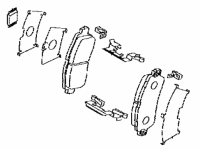 Toyota 04945-WB001 SHIM Kit, Anti SQUEAL