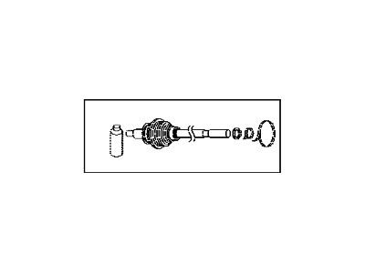 Toyota 43460-WB001 Shaft Assembly Front Drive Outboard Joint Right