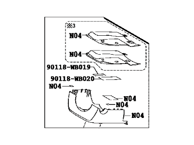 Toyota Yaris iA Steering Column Cover - 45287-WB005