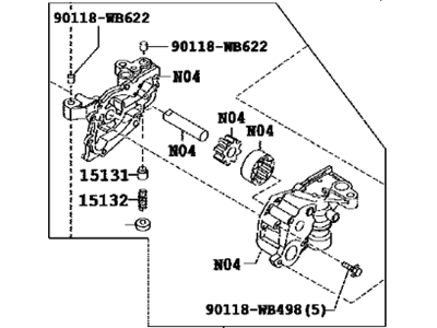 2016 Scion iA Oil Pump - 15100-WB001