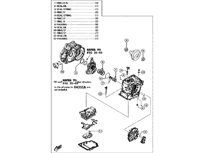 Toyota Yaris iA Automatic Transmission Overhaul Kit - 04351-WB001