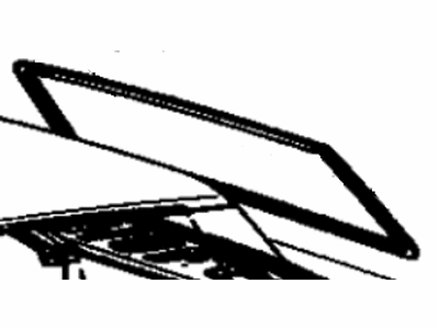 Toyota 64812-22030 Weatherstrip, Back Window Glass