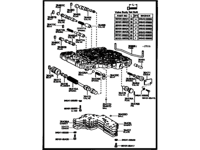 Toyota 35420-22040 Body Assembly, Lower Valve