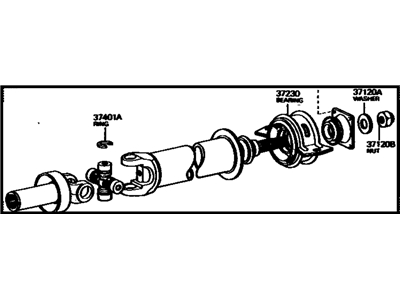 Toyota 37120-22080 Propeller Intermediate Shaft Assembly