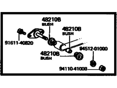 1979 Toyota Cressida Leaf Spring Bushing - 04484-22030