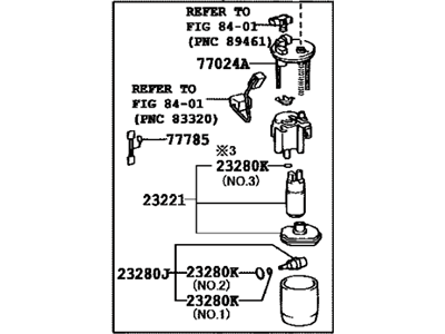 Toyota 77020-08030 Fuel Suction Tube Assembly W/Pump & Gage