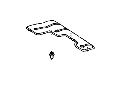 Toyota 58585-AE040-B0 Cover, Rear Floor Seat Lock