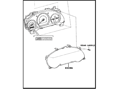 Toyota 83800-08131 Meter Assy, Combination