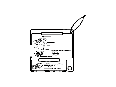 Toyota 85254-45020 Label, Rear Wiper Information