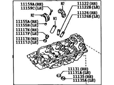 2009 Toyota Venza Cylinder Head - 11102-39055