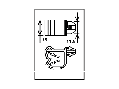 Toyota 82711-08080 Clamp, Wiring HARNES