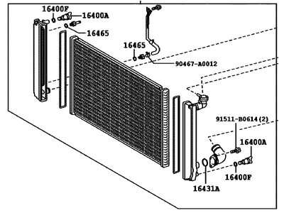 2008 Toyota Sienna Radiator - 16041-0P200