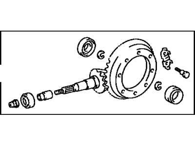 Toyota 41201-80136 Final Gear Kit, Differential, Rear