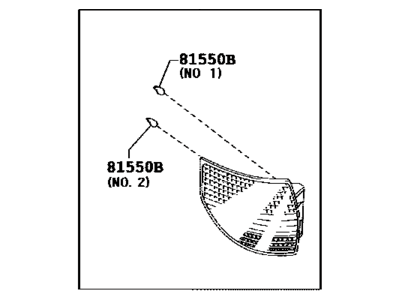 Toyota 81550-AE020 Lamp Assy, Rear Combination, RH