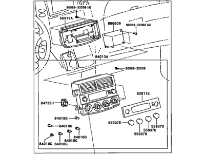 Toyota 84010-08040 Control & Panel Assy, Integration