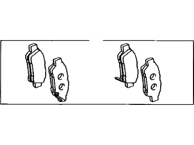 Toyota 04466-45010 Rear Disc Brake Pad Kit