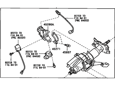 Toyota 45200-08040 Post Assembly, Steering