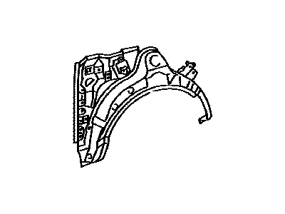 Toyota 61632-AE900 Panel, Quarter Wheel House, Outer LH