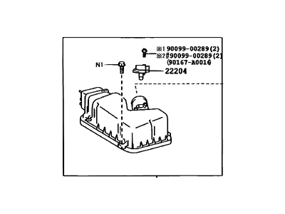 Toyota Sienna Air Filter Box - 17705-0P060