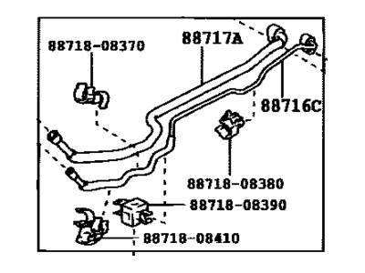 2010 Toyota Sienna A/C Hose - 88840-08190