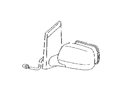 Genuine Toyota 87940-52A70 Rear View Mirror Assembly 