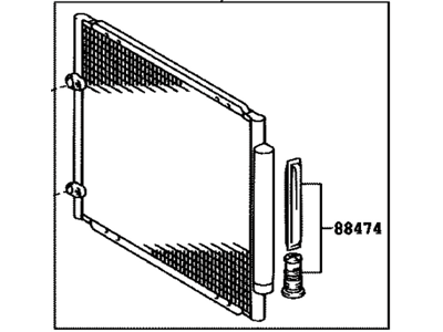 Toyota 88461-08010 Core, Cooler Condenser