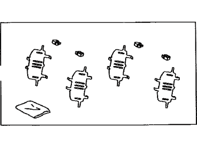 Toyota 04945-08030 Shim Kit, Anti Squeal, Front