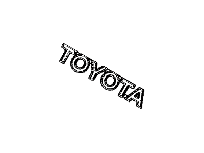 Toyota 75444-08020 Back Door Name Plate, No.2