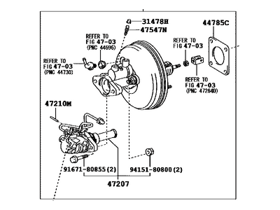 2010 Toyota Sienna Brake Booster - 47200-08081