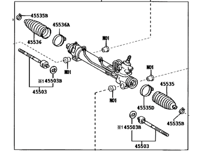 Toyota 44250-08030 Power Steering Gear Assembly(For Rack & Pinion)