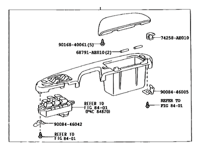Toyota 74240-AE010-B1 Panel Assy, Front Door Armrest Base, LH
