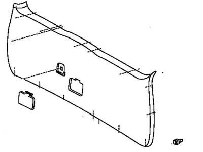 Toyota 67750-AE010-B0 Board Assy, Back Door Trim