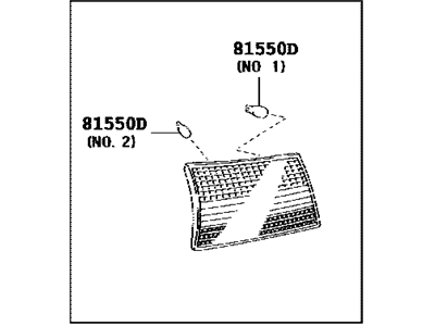 Toyota 81670-AE010 Lamp Assy, Rear, RH