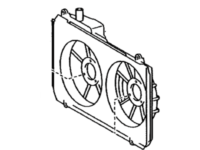 2004 Toyota Sienna Fan Shroud - 16711-0A220