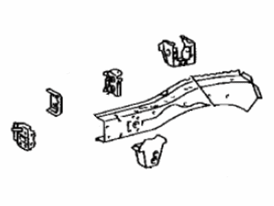 Toyota 57027-08010 Member Sub-Assy, Front Side, Inner RH