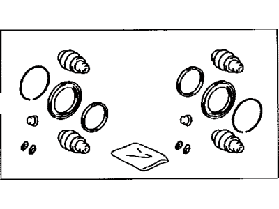 Toyota 04478-08100 Cylinder Kit, Disc Brake, Front