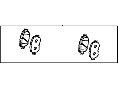 Toyota 04465-33250 Front Disc Brake Pad Set