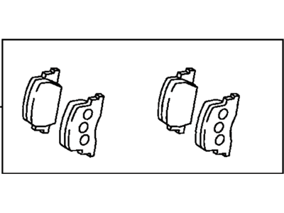 Toyota 04466-33090 Rear Disc Brake Pad Set