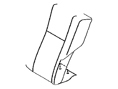 Toyota 71078-02M90-A2 Rear Seat Back Cover, Left (For Separate Type)