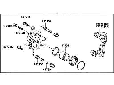 Toyota 47750-12B10 Cylinder Assembly, Disc