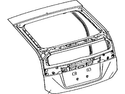 Toyota 67005-47251 Panel Sub-Assembly, Back