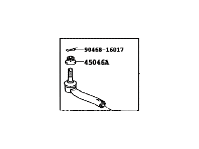 Toyota 45046-49225 End Set,Tie Rod