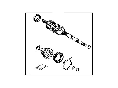 Toyota 43460-49407 Shaft Assembly Front Drive Outboard Joint Right