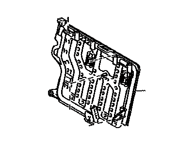 Toyota 71017-47100 Frame Sub-Assembly, Rear Seat