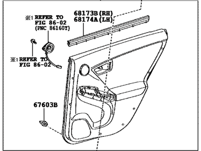 Toyota 67640-47881-G0 Panel Assembly, Rear Door