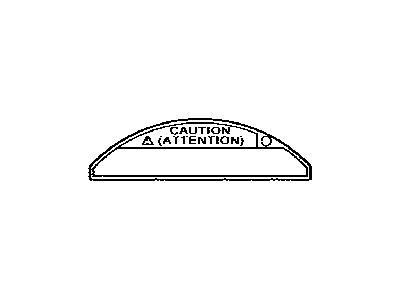 Toyota 74573-47040 Label, ALTERNATOR Be