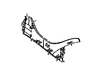 2014 Toyota Prius Center Console Base - 58811-47010-E0