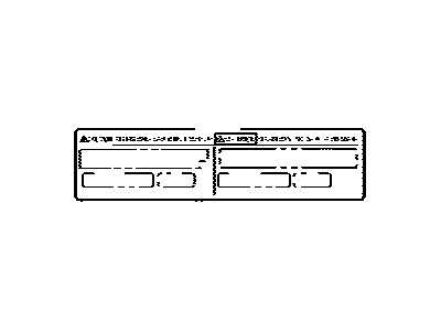 Toyota 88723-47090 Label, Cooler Service Caution