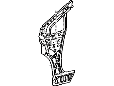 Toyota 61024-47060 Pillar Sub-Assembly, Front